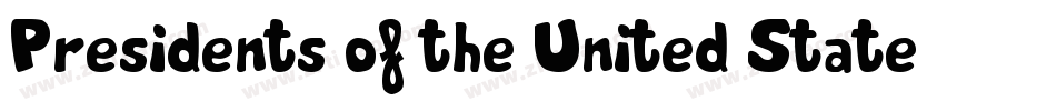 Presidents of the United States of America字体转换
